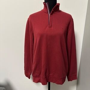 *BROOKS BROTHERS* Men's Red Fleece Long Sleeve Sweatshirt Size Medium